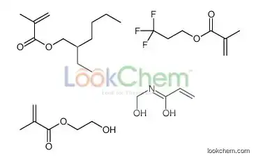 2-ethylhexyl 2-methylprop-2-enoate,2-hydroxyethyl 2-methylprop-2-enoate,N-(hydroxymethyl)prop-2-enamide,3,3,3-trifluoropropyl 2-