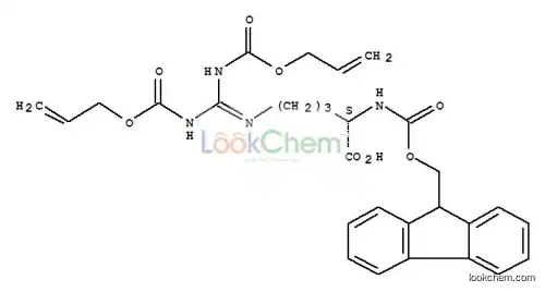 low price ISO factory high purity L-Ornithine,N5-[bis[[(2-propenyloxy)carbonyl]amino]methylene]-N2-[(9H-fluoren-9-ylmethoxy)carbonyl]-(9CI) CAS NO.low price ISO factory high purity L-Ornithine,N5-[bis