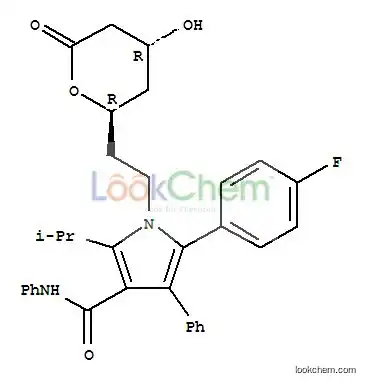 low price ISO factory high purity 5-(4-fluorophenyl)-2-(1-methyl-ethyl)-N,4-diphenyl-1-[2-[(2R,4R)-tetrahydro- hydroxy-6-oxo-2H-pyran-2-yl]ethyl]-1H-pyrrole-3-carboxamide CAS NO.125995-03-1