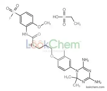 3-[3-[2-chloro-4-(4,6-diamino-2,2-dimethyl-1,3,5-triazin-1-yl)phenoxy]propylcarbamoylamino]-4-methoxybenzenesulfonyl fluoride,et