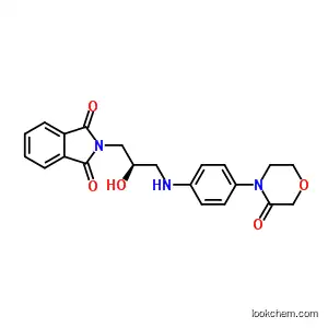 2-[(2R)-2-Hydroxy-3-[[4-(3-oxo-4-morpholinyl)phenyl]amino]propyl]-1H-isoindole-1,3(2H)-dione