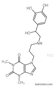 7-[3-[[2-(3,4-dihydroxyphenyl)-2-hydroxyethyl]amino]propyl]-1,3-dimethylpurine-2,6-dione,hydrochloride