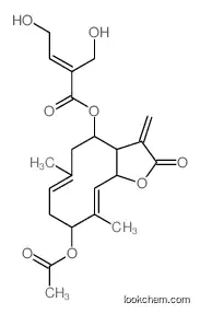 2-Butenoic acid, 4-hydroxy-2-(hydroxymethyl)-, 9-(acetyloxy)-2,3,3a,4,5,8,9,11a-octahydro-6,10-dimethyl-3-methylene-2-oxocyclode