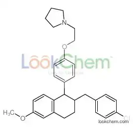 1-[2-[4-[2-[(4-chlorophenyl)methyl]-6-methoxy-1,2,3,4-tetrahydronaphthalen-1-yl]phenoxy]ethyl]pyrrolidine