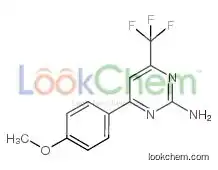 4-(4-METHOXYPHENYL)-6-(TRIFLUOROMETHYL)PYRIMIDIN-2-AMINE