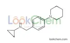 N-[(4-piperidin-1-ylphenyl)methyl]cyclopropanamine