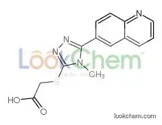 2-[(4-methyl-5-quinolin-6-yl-1,2,4-triazol-3-yl)sulfanyl]acetic acid