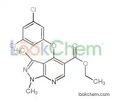 ethyl 4-(3,5-dichlorophenoxy)-1,3-dimethylpyrazolo[3,4-b]pyridine-5-carboxylate