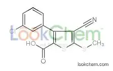 3-(3-chlorophenyl)-4-cyano-5-methylsulfanylthiophene-2-carboxylic acid