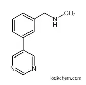 N-methyl-1-(3-pyrimidin-5-ylphenyl)methanamine