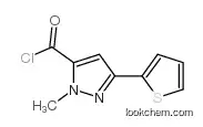 2-methyl-5-thiophen-2-ylpyrazole-3-carbonyl chloride