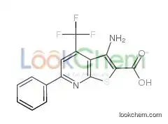 3-AMINO-6-PHENYL-4-(TRIFLUOROMETHYL)THIENO[2,3-B]PYRIDINE-2-CARBOXYLIC ACID