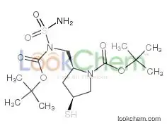 (2s,4s)-1-t-butoxycarbonyl-2-(N-T-butoxycarbonyl-N-sulfamoylamino)methyl-4-mercapto-pyrrolidine