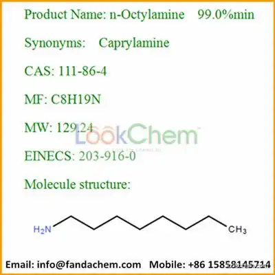 n-Octylamine; 1-Octanamine CAS：111-86-4 from fandachem
