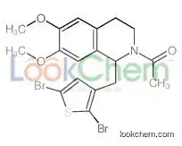 1-[1-[(2,5-dibromothiophen-3-yl)methyl]-6,7-dimethoxy-3,4-dihydro-1H-isoquinolin-2-yl]ethanone