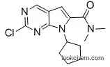 2-chloro-7-cyclopentyl-N,N-dimethyl-7H-pyrrolo[2,3-d]pyrimidine-6-carboxamide