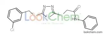 2-[[5-[(3-chlorophenyl)methylsulfanyl]-1,3,4-thiadiazol-2-yl]sulfanyl]-N-phenylacetamide