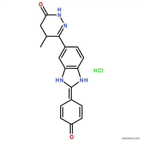 High quality 3(2H)-Pyridazinone,4,5-dihydro-6-[2-(4-hydroxyphenyl)-1H-benzimidazol-6-yl]-5-methyl-,hydrochloride (1:1) supplier in China