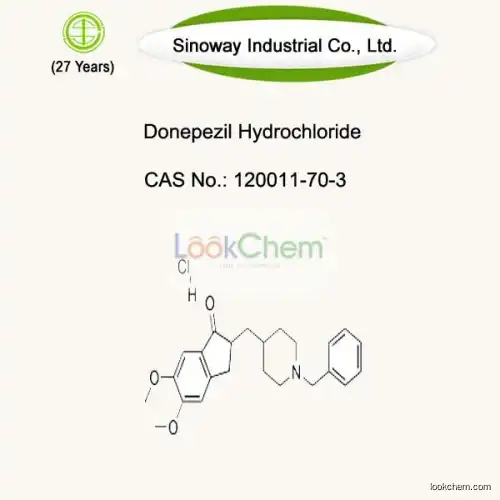 Factory Supply Donepezil Hcl with CAS No 120011-70-3
