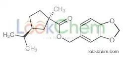 1,3-benzodioxol-5-ylmethyl (1R,3S)-1-methyl-3-propan-2-ylcyclopentane-1-carboxylate