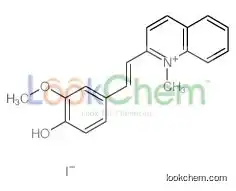 2-methoxy-4-[(E)-2-(1-methylquinolin-1-ium-2-yl)ethenyl]phenol,iodide