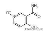 4-methyl-1-oxidopyridin-1-ium-3-carboxamide