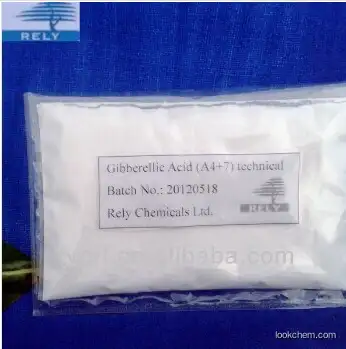 White to pale yellow crystal powder Gibberellin A4+7 (GA4+7) 90%TC CAS No.:468-44-0 Plant Growth Regulator