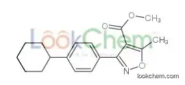 4-Isoxazolecarboxylicacid,3-(4-cyclohexylphenyl)-5-methyl-,methylester(9CI)