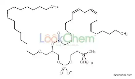 (3-hexadecoxy-2-icosa-8,11,14-trienoyloxypropyl) 2-(trimethylazaniumyl)ethyl phosphate