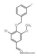 3-bromo-4-[(3-fluorophenyl)methoxy]-5-methoxybenzaldehyde