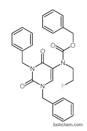 benzyl N-(1,3-dibenzyl-2,4-dioxopyrimidin-5-yl)-N-(2-fluoroethyl)carbamate