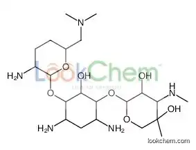 2-[4,6-diamino-3-[3-amino-6-[(dimethylamino)methyl]oxan-2-yl]oxy-2-hydroxycyclohexyl]oxy-5-methyl-4-(methylamino)oxane-3,5-diol