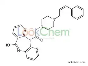 11-[2-[4-[(E)-3-phenylprop-2-enyl]piperazin-1-yl]acetyl]-5H-pyrido[2,3-b][1,4]benzodiazepin-6-one