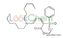 ethyl 2-(benzenesulfonyl)-5-(dihexylamino)penta-2,4-dienoate