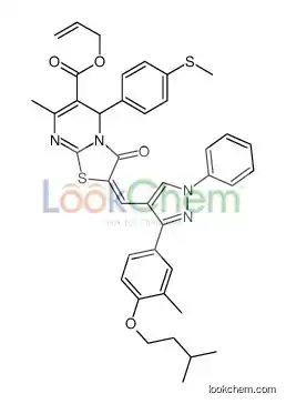 prop-2-enyl 7-methyl-2-[[3-[3-methyl-4-(3-methylbutoxy)phenyl]-1-phenylpyrazol-4-yl]methylidene]-5-(4-methylsulfanylphenyl)-3-ox