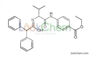 ethyl 4-[[2-[(2,2-diphenylacetyl)amino]-3-methylbutanoyl]amino]benzoate