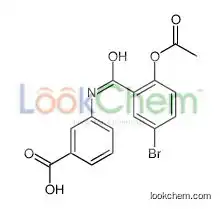 3-[(2-acetyloxy-5-bromobenzoyl)amino]benzoic acid