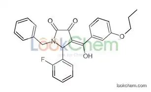 1-benzyl-5-(2-fluorophenyl)-4-[hydroxy-(3-propoxyphenyl)methylidene]pyrrolidine-2,3-dione