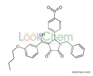 1-benzyl-4-[(3-butoxyphenyl)-hydroxymethylidene]-5-(4-nitrophenyl)pyrrolidine-2,3-dione