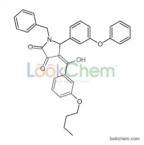 1-benzyl-4-[(3-butoxyphenyl)-hydroxymethylidene]-5-(3-phenoxyphenyl)pyrrolidine-2,3-dione