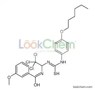 3-methoxy-N-[2,2,2-trichloro-1-[(4-hexoxyphenyl)carbamothioylamino]ethyl]benzamide