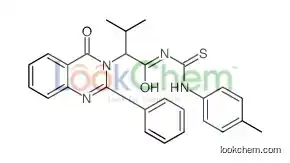 3-methyl-N-[(4-methylphenyl)carbamothioyl]-2-(4-oxo-2-phenylquinazolin-3-yl)butanamide
