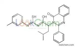 4-methyl-N-[(3-methylphenyl)carbamothioyl]-2-(4-oxo-2-phenylquinazolin-3-yl)pentanamide