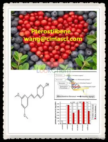 99% Pterostilbene CAS: 537-42-8 anti-fungal activity 5 times as resveratrol