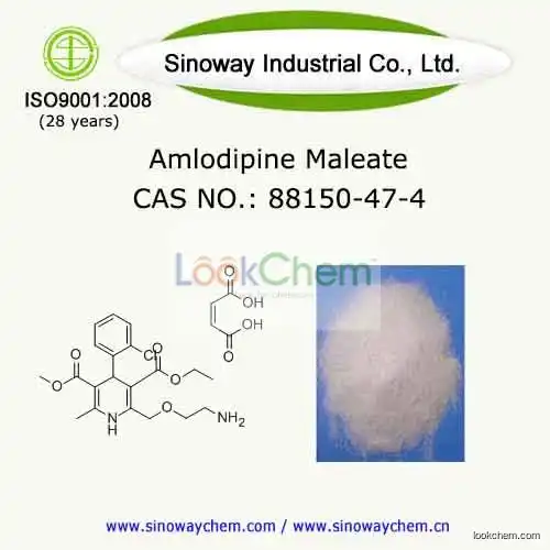 Amlodipine Maleate supplier with GMP certification