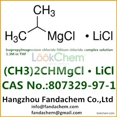 Isopropylmagnesium chloride lithium chloride complex solution, 1.3M in THF, cas:85857-16-5; 745038-86-2  from Fandachem