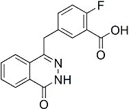5-[(3,4-dihydro-4-oxo-1-phthalazinyl)methyl]-2-fluoro-(763114-26-7)