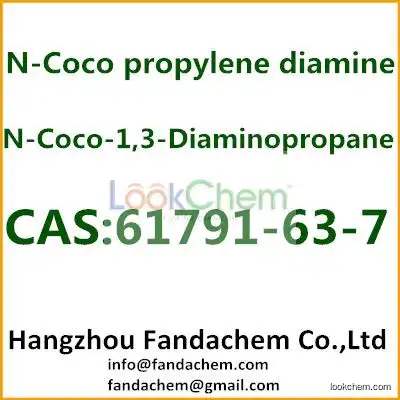 Top1 supplier and exporter of CAS: 61791-63-7 N-Coco propylene diamine,N-Cocoalkyl-1,3-Diaminopropane,N-coco-1,3-Propylenediamine in China from Hangzhou Fandachem Co.,Ltd