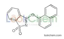 3-naphthalen-1-yloxy-1,2-benzothiazole 1,1-dioxide