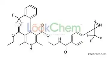 3-O-ethyl 5-O-[2-[[4-[3-(trifluoromethyl)diazirin-3-yl]benzoyl]amino]ethyl] 2,6-dimethyl-4-[2-(trifluoromethyl)phenyl]-1,4-dihyd